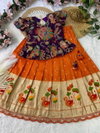 Ajd 8153 Pure Tissue Silk With Zari Weaving Work Lehenga With Top Wholesale Market In Surat